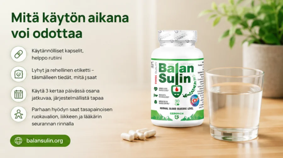 Balansulin — kapseli otetaan vesilasillisen kanssa
