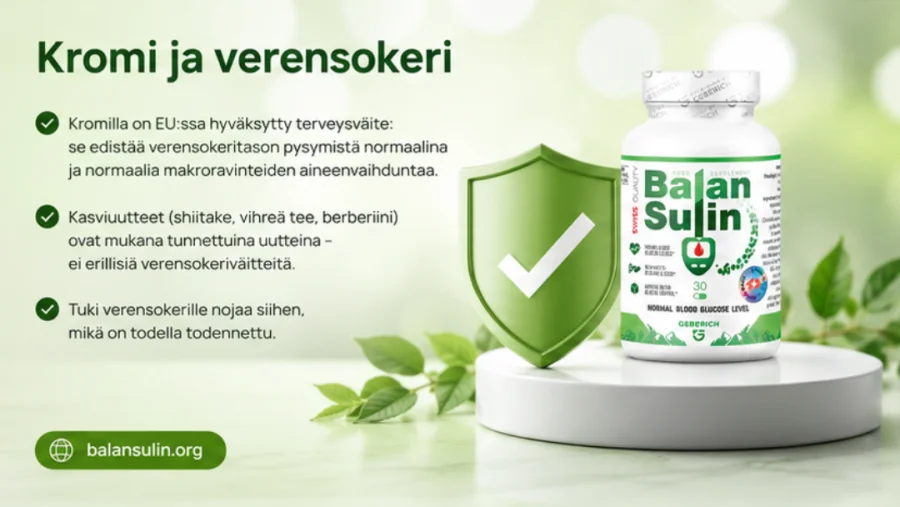 Balansulin — kromi tukee normaalia verensokeria